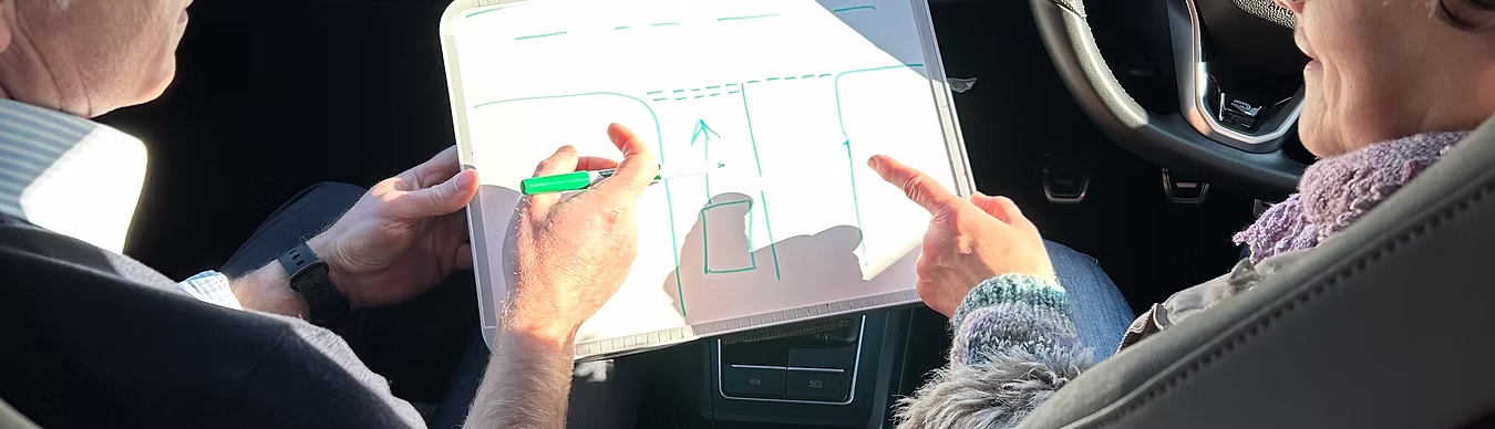 Motorway driving guidance